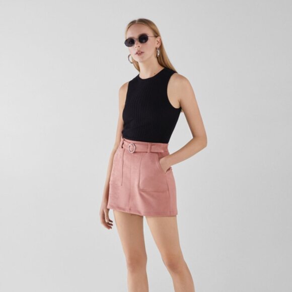 Bershka Pink Mini Pencil Skirt - Picture 7 of 7